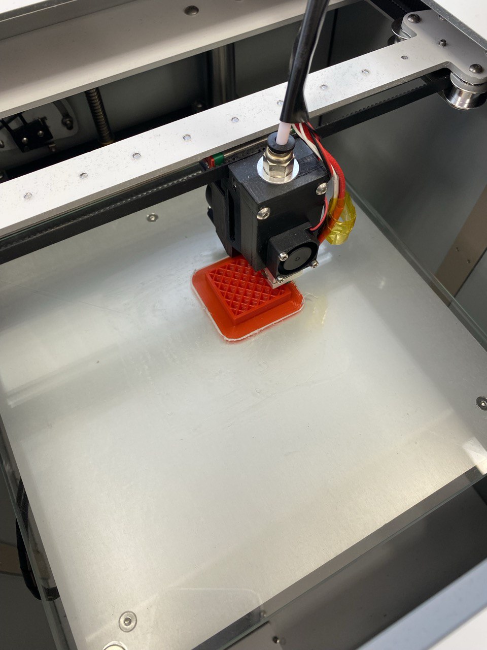 Процесс печати 3D модели