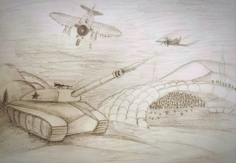 Детские рисунки о войне.